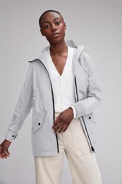 Chamarras Canada Goose Mujer México - Ellscot Rompevientos Blancos SE6820759